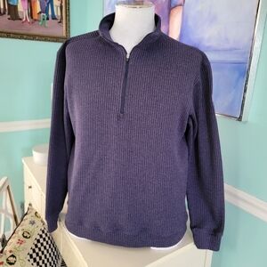 Straight Down Textured 1/4 Zip Pullover